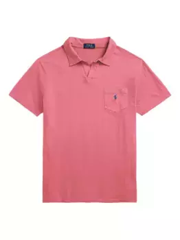 Рубашка поло с вышивкой Polo Pony POLO RALPH LAUREN, розовый