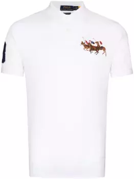 Рубашка поло с вышивкой POLO RALPH LAUREN, белый