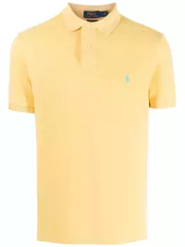 Рубашка поло с вышивкой POLO RALPH LAUREN, желтый