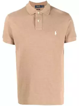 Рубашка поло с вышивкой Pony POLO RALPH LAUREN, нейтральный
