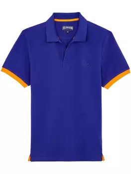 Рубашка поло с вышивкой Vilebrequin, синий