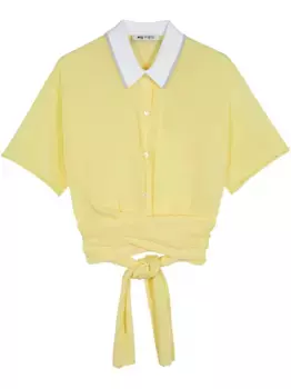 Рубашка поло с запахом Ports 1961, желтый