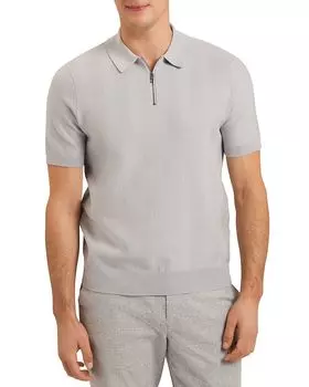 Рубашка поло с застежкой-молнией Fourd Quarter Ted Baker, серый