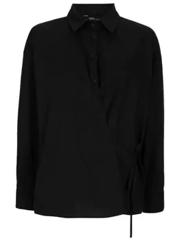Рубашка поло с завязками Uma | Raquel Davidowicz, черный