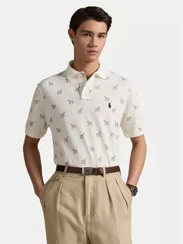 Рубашка-Поло с завышенной талией 710974597001 Polo Ralph Lauren, экрю