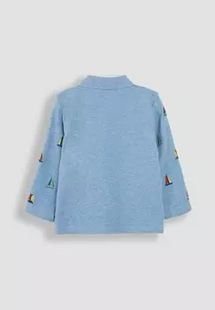 Рубашка поло SAILBOAT EMBROIDERED- REGULAR FIT JoJo Maman Bb, синий