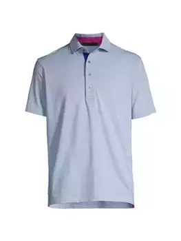 Рубашка поло Saranac в тонкую полоску Greyson, цвет cat tail