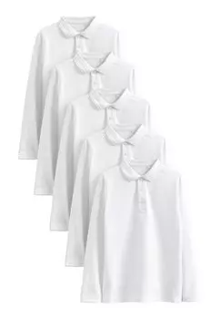 Рубашка-поло SCHOOL 5 PACK Next, цвет white