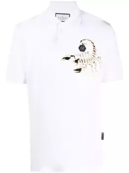 Рубашка поло Scorpion Philipp Plein, белый