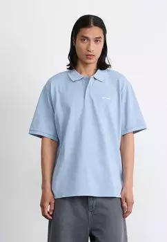Рубашка поло SCRIPT Carhartt WIP, светло-голубой