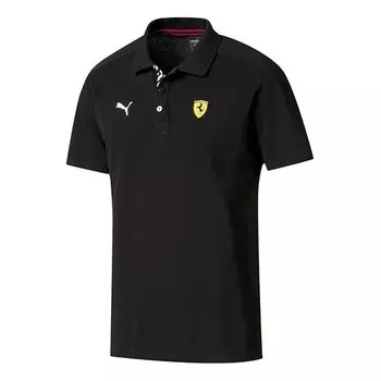 Рубашка поло scuderia ferrari fw classic polo 'black' Puma, черный