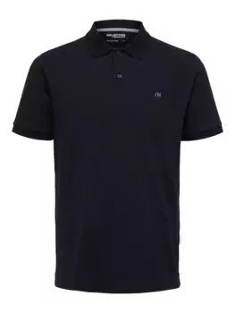Рубашка-поло SELECTED HOMME "SLHDANTE SS POLO NOOS", черный