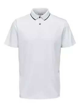 Рубашка-поло SELECTED HOMME "SLHLEROY COOLMAX SS POLO NOOS", белый