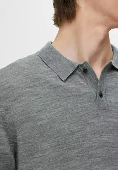 Рубашка поло Selected Homme, темно-серый