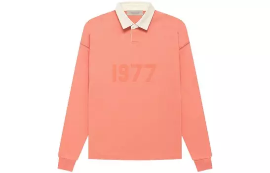 Рубашка поло серии 1977 года, унисекс, кораллово-красная Fear Of God Essentials, кораллово-красный