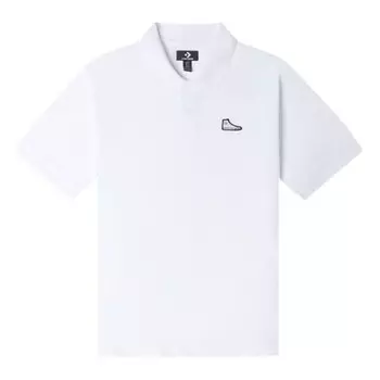 Рубашка поло shoe patch polo shirt 'white' Converse, белый