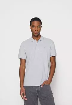 Рубашка-поло SHORT SLEEVE BUTTON PLACKET SLITS EMBROIDE Marc O'Polo, цвет iron grey melange