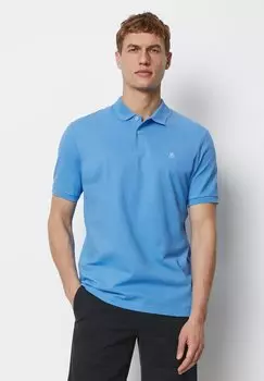 Рубашка поло SHORT SLEEVE BUTTON PLACKET SLITS Marc O'Polo, цвет azure blue