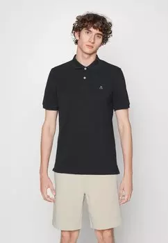 Рубашка поло SHORT SLEEVE BUTTON PLACKET SLITS EMBROIDE Marc O'Polo, цвет black