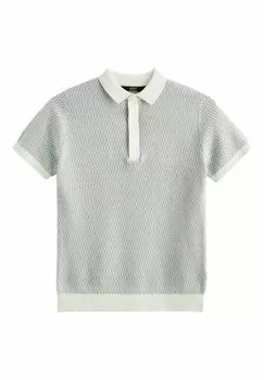 Рубашка поло SHORT SLEEVE GEO PATTERN REGULAR FIT Next, цвет blue