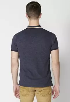 Рубашка-поло Short Sleeve Koroshi, темно-синяя