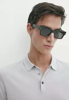 Рубашка поло SHORT SLEEVE Massimo Dutti, бежевый