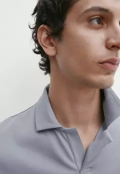Рубашка поло SHORT SLEEVE Massimo Dutti, синий