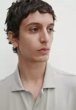 Рубашка-поло Short Sleeve Massimo Dutti, светло-зеленая