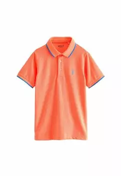 Рубашка-поло SHORT SLEEVE Next, цвет burnt orange denim