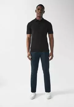 Рубашка-поло Short Sleeve Regular Fit Next, черная