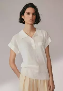 Рубашка поло SHORT SLEEVE-REGULAR FIT Next, белый