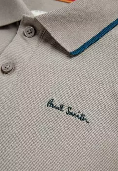 Рубашка поло SHORT SLEEVE SIGNATURE -REGULAR FIT Paul Smith Junior, серый