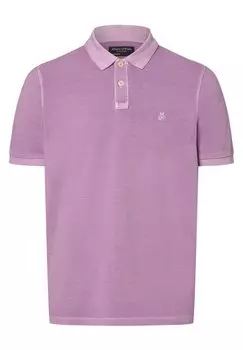 Рубашка-поло SHORT SLEEVE SLITS AT HEM Marc O'Polo, цвет flieder
