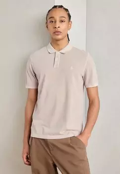 Рубашка поло SHORT SLEEVE SLITS AT HEM Marc O'Polo, бежевый