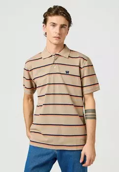 Рубашка поло SHORT SLEEVE STRIPE Wrangler, бежевый
