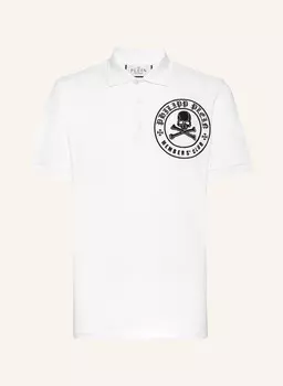 Рубашка-поло skull&bones PHILIPP PLEIN, белый