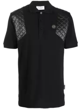 Рубашка поло Skull & Bones со стразами Philipp Plein, черный