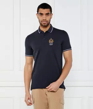 Рубашка поло Slim fit Aeronautica Militare, синий