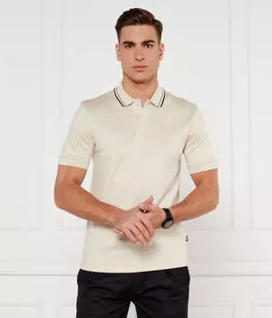 Рубашка поло Slim fit Boss, бежевый