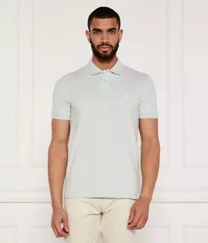 Рубашка поло Slim fit Boss Orange, голубой