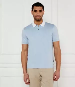 Рубашка поло Slim fit Boss, синий