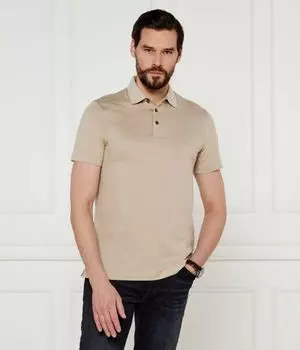 Рубашка поло Slim fit Boss, желтый