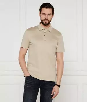 Рубашка поло Slim fit Boss, желтый