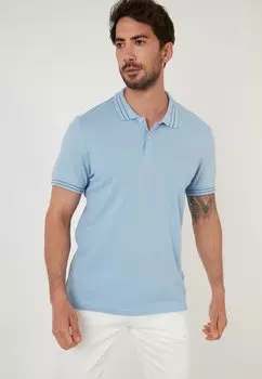 Рубашка-поло Slim Fit Buratti, цвет baby blue