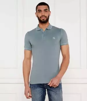 Рубашка поло Slim fit Calvin Klein Jeans, синий