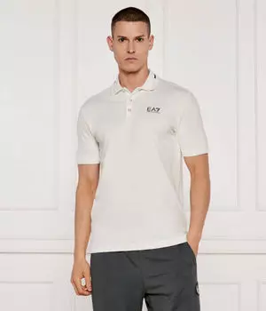 Рубашка поло Slim fit Ea7, экрю