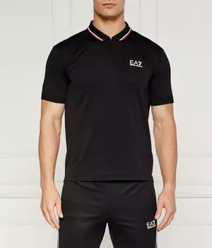 Рубашка поло Slim fit Ea7, черный