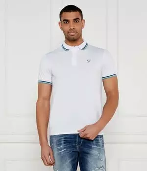 Рубашка поло Slim fit Guess Jeans, белый