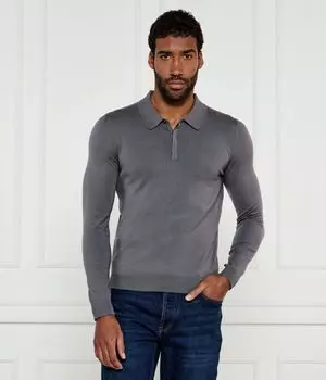 Рубашка поло Slim fit Hugo, черный