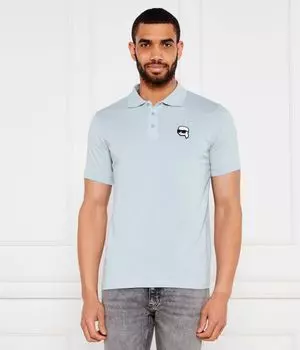 Рубашка поло Slim fit Karl Lagerfeld, синий